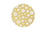 Lillypilly Gold Scattered Dots Anodized Aluminum Disc 25mm, 22 gauge