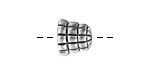 Nunn Design Antique Silver (plated) Sea Hive Bead Cap 10x12mm