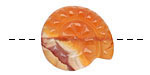Carnelian (natural) Ammonite 21-25mm