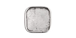 Nunn Design Antique Silver (plated) Large Square Frame Button 18mm