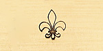 Fleur de Lis Metal Stamp 6mm