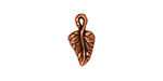 TierraCast Antique Copper (plated) Ivy Leaf Charm 8x16mm