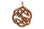 TierraCast Antique Copper (plated) Open Knot Pendant 23x30mm