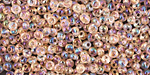 TOHO Transparent Rainbow Rosaline Magatama 3mm Seed Bead