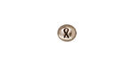 TierraCast Rhodium (plated) Ribbon Symbol Bead 7x6mm