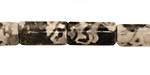 Black Tree Agate Thin Pillow 16x8mm