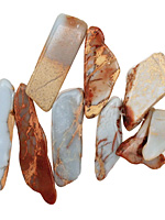 Impression Jasper Graduated Flat Freeform Drop 5-26x15-44mm