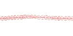Rose Quartz Faceted Rondelle 3-4mm