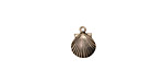 Stampt Antique Pewter (plated) Tiny Seashell Charm 7.5x10mm