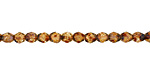 Czech Fire Polished Glass Crystal Picasso Round 4mm