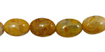 Crazy Lace Agate (yellow) Flat Oval 14x10mm
