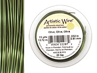 Artistic Wire Olive 20 gauge, 15 yards