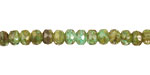 Czech Glass Jungle Fire Polished Rondelle 4x5mm