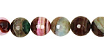 Rainbow Fire Agate Faceted Round 10mm