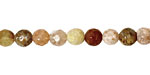 Autumn Agate Faceted Round 6mm