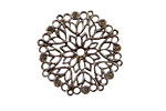 Stampt Antique Pewter (plated) Poinsettia Filigree 28mm