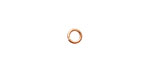 Rose Gold Enameled Copper Round Jump Ring 5mm, 18 gauge