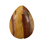 Golden Zebra Jasper Flat Teardrop 38x28mm