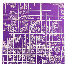 Lillypilly Purple Bamboo Anodized Aluminum Sheet 3"x3", 24 gauge