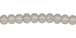 Gray Recycled Glass Rondelle 5x6mm