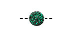 Emerald Pave (w/ Preciosa Crystals) Round 10mm