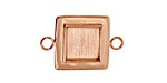 Copper Lipped Square Bezel Link 19mm