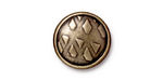 TierraCast Antique Brass (plated) Rock & Roll Snap Cap 18mm