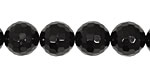 Black Onyx Faceted Round 14mm