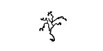 Fancy Twisted Sprig Mini Rubber Stamp 13x16mm