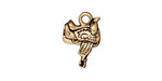 TierraCast Antique Gold (plated) Saddle Charm 12x17mm