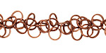 Antique Copper (plated) Dancing Rings Chain