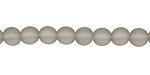 Gray Recycled Glass Round 6mm