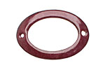 C-Koop Enameled Metal Dark Rose Large Oval Link 34-38x24-25mm