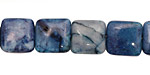 Brazil Blue Agate Puff Square 12mm