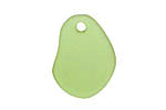Olive Recycled Glass Potato Chip Drop 19-20x25-26mm