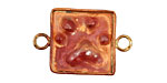 Patricia Healey Copper Paw Print Large Horizontal Link 33x21mm