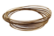Memory Wire Antique Brass (plated) Oval Bracelet .35 oz.