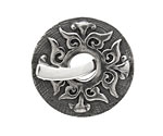 Saki Sterling Silver Baroque Toggle Clasp 32mm, 28mm bar