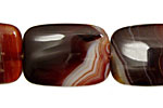 Brown Lace Agate Thin Pillow 30x22mm