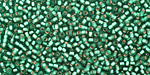 TOHO Dark Peridot (with Frosted Silver Lining) Round 11/0 Seed Bead
