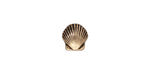 TierraCast Antique Gold (plated) Small Shell Bead 9mm