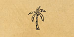 Palm Tree Metal Stamp 6mm