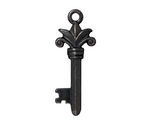 TierraCast Gunmetal Fleur Key Pendant 13x33mm