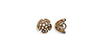 Vintaj Natural Brass Ornate Bead Cap 7.5mm