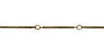 Antique Gold (plated) Twisted Bar Chain