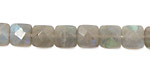 Labradorite Faceted Square 8mm