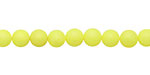 Neon Yellow Shell Pearl Round 6mm