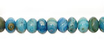 Larimar Blue Crazy Lace Rondelle 8mm