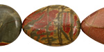 Red Creek Jasper Flat Teardrop 25x18mm