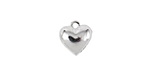 Nunn Design Sterling Silver (plated) Small Heart Charm 11x12mm